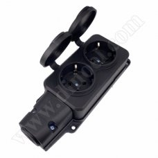 Разклонител Power Strip, DF-5702, 2 гнезда, 16A, 250V, влагозащитен Разклонител Power Strip, DF-5702, 2 гнезда, 16A, 250V, влагозащитен