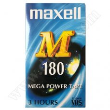 Видео касетка Maxell, Mega Power, VHS, 180min Видео касетка Maxell, Mega Power, VHS, 180min