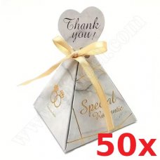 Кутийка за флаш памет GIFT, G-C01WP, Wedding Pyramid, 50бр. Кутийка за флаш памет GIFT, G-C01WP, Wedding Pyramid, 50бр.