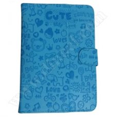 Калъф Stylus, Color, ST-53006, 10", Blue, кожа Калъф Stylus, Color, ST-53006, 10", Blue, кожа