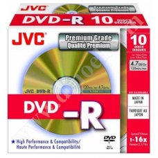 DVD-R JVC, Professional, GOLD, 4.7GB, 16X, Jewel case, опак. 10бр. DVD-R JVC, Professional, GOLD, 4.7GB, 16X, Jewel case, опак. 10бр.