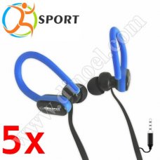 Слушалки с микрофон Esperanza, Sport, EH197KB, 3.5mm, jack x1, Blue Слушалки с микрофон Esperanza, Sport, EH197KB, 3.5mm, jack x1, Blue