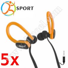 Слушалки с микрофон Esperanza, Sport, EH197KO, 3.5mm, jack x1, Orange Слушалки с микрофон Esperanza, Sport, EH197KO, 3.5mm, jack x1, Orange