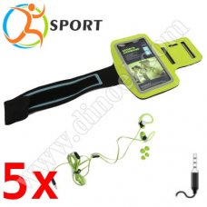 Слушалки с микрофон Platinet, Sport, PM1070, 3.5mm, jack x1, Green Слушалки с микрофон Platinet, Sport, PM1070, 3.5mm, jack x1, Green