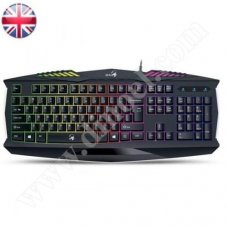 Клавиатура Genius, KB-M220, Scorpion, Gaming, Color, USB, Black, жична Клавиатура Genius, KB-M220, Scorpion, Gaming, Color, USB, Black, жична