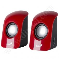 Тонколони Genius, SP-U115, 2x 0.75W, USB, Red, Black Тонколони Genius, SP-U115, 2x 0.75W, USB, Red, Black