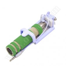 Селфи стик за смартфон DMC, E-HS012, 480mm, cable, Green