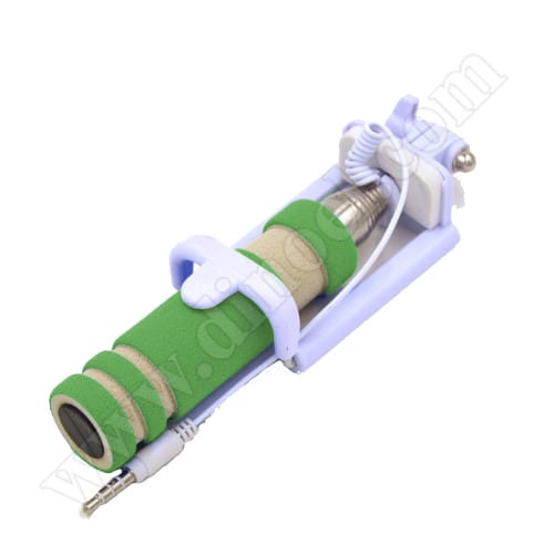 Селфи стик за смартфон DMC, E-HS012, 480mm, cable, Green