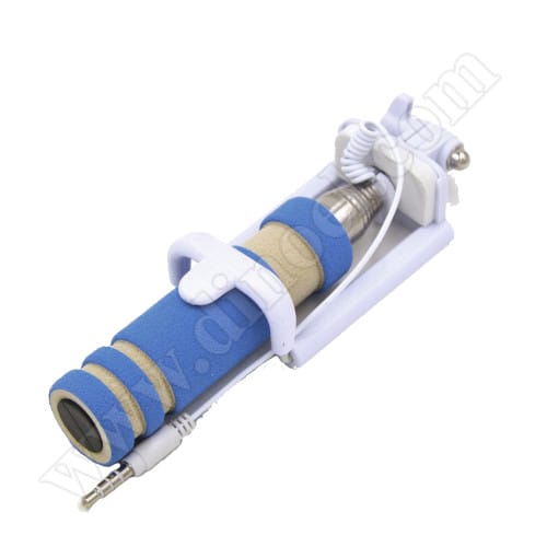 Селфи стик за смартфон DMC, E-HS012, 480mm, cable, Blue