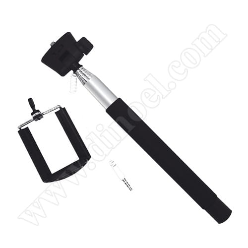 Селфи стик за смартфон, камера Omega 970mm, cable, Black