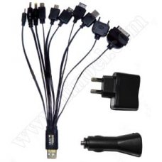 Адаптер захранване DMC, GF-030, 220V, 12V - 5V, 1A, USB 2.0