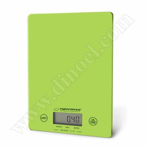 Електронна везна Esperanza, Lemon, Green, 5kg, MAX