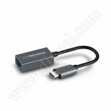 Мрежова карта Esperanza, Gigabit, ENA102, USB 3.0 Type-C - RJ45, 1000Mbps