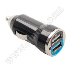 Адаптер захранване RoTech, Car Socket, 12-24V - 5V, 2.1A, USB x2