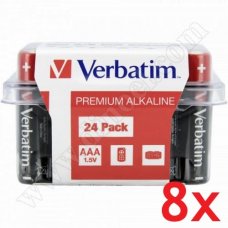 Батерии Verbatim, 1.5V, LR03, AAA, Alkaline, 24бр.x8