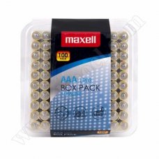 Батерии Maxell, 1.5V, LR03, AAA, Alkaline, 100бр.