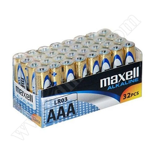Батерии Maxell, 1.5V, LR03, AAA, Alkaline,  32бр.