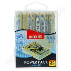 Батерии Maxell, 1.5V, LR03, AAA, Alkaline,  24бр.