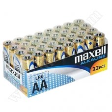 Батерии Maxell, 1.5V, LR6, AA, Alkaline,  32бр.