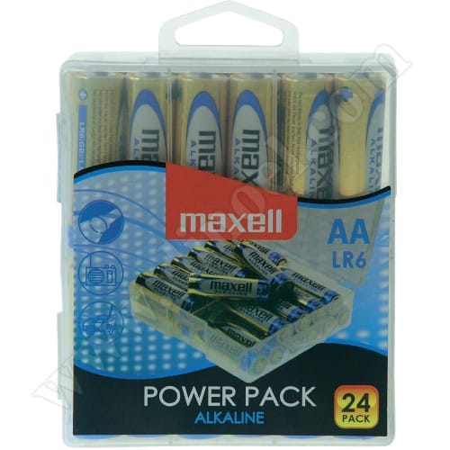 Батерии Maxell, 1.5V, LR6, AA, Alkaline,  24бр.