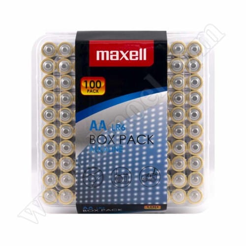 Батерии Maxell, 1.5V, LR6, AA, Alkaline, 100бр.