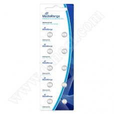 Батерии MediaRange, 1.5V, AG3, LR41, Alkaline Power, 10бр. в блистер
