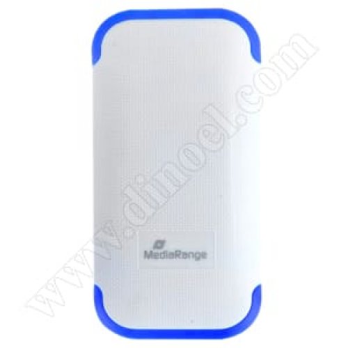 Външна батерия MediaRange,  4400 mAh, 1x USB, Power Bank, White