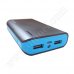 Външна батерия Platinet, 6000 mAh, 2x USB, Power Bank, Blue