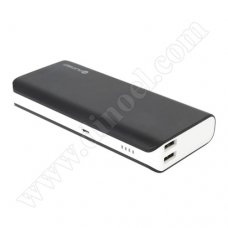 Външна батерия Platinet, 10000 mAh, 2x USB, Power Bank, Black, PMPB10B, 42781