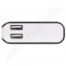 Външна батерия Platinet, 10000 mAh, 2x USB, Power Bank, Black, PMPB10B, 42781