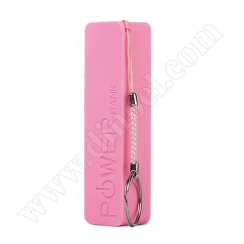 Външна батерия RoTech,  1500 mAh, 1x USB, Power Banк, Pink