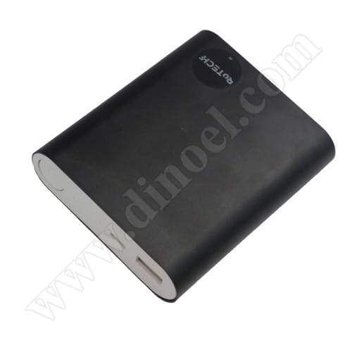 Външна батерия RoTech, 4800 mAh, 1x USB, Power Bank, Black