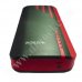 Външна батерия RoTech, 6000 mAh, 3x USB, Power Bank, Red