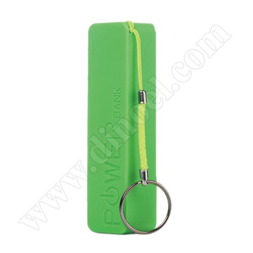 Външна батерия RoTech,  1500 mAh, 1x USB, Power Bank, Green