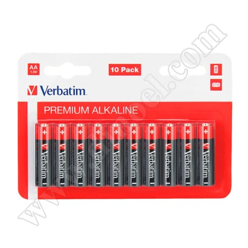 Батерии Verbatim, 1.5V, LR6, AA, Alkaline, 10бр.
