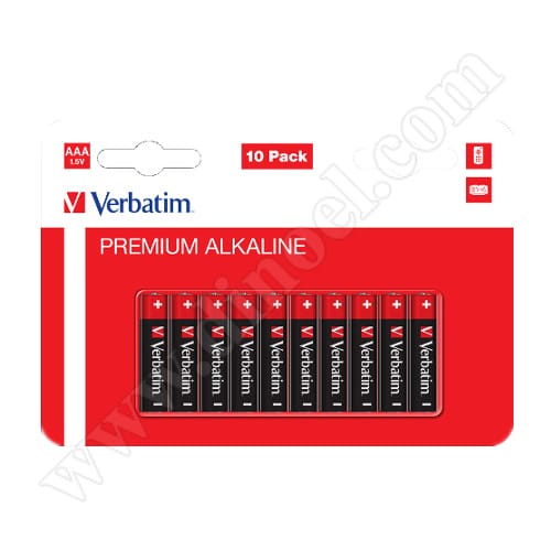 Батерии Verbatim, 1.5V, LR03, AAA, Alkaline, 10бр.