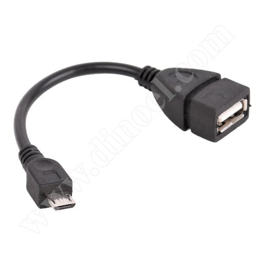 Кабел RoTech, USB A(F) - USB micro-B(M), OTG, v.2.0, 0.1m