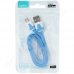 Кабел Omega, USB A(M) - USB micro-B(M), v.2.0, 1.0m, Flat, Blue