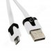 Кабел Omega, USB A(M) - USB micro-B(M), v.2.0, 1.0m, Flat, White