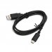 Кабел Platinet, USB A(M) - USB C(M), v.3.0, 2.0A, 1.0m, Black