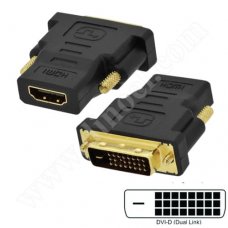 Преходник JeWAY, HDMI TypeА(F) - DVI-D TypeB(M)