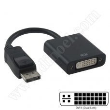 Адаптер RoTech, DisplayPort(M) - DVI(F), 0.20m