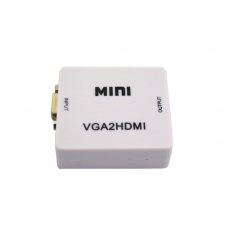 Адаптер RoTech, VGA(F) - HDMI(F), Jack 3,5mm(F) и USB захранване