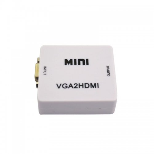 Адаптер RoTech, VGA(F) - HDMI(F), Jack 3,5mm(F) и USB захранване