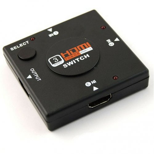 Превключвател RoTech, HDMI(F)x3 към HDMI(F), STAR, 2K