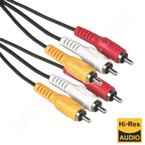 Кабел RoTech, RCA(M)x3 - RCA(M)x3,  3.0m