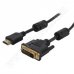 Кабел с филтър RoTech, HDMI(M) - DVI-D(M), Single Link, 1.5m