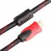 Кабел RoTech, GOLD, HDMI(M) - HDMI(M), 4K, V1.4b, 15.0m, филтър, оплетка