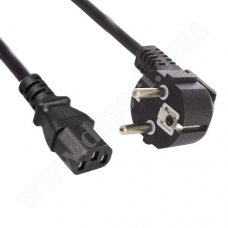 Захранващ кабел RoTech, 220V, CEE 7/7 - IEC C13, 1.5m