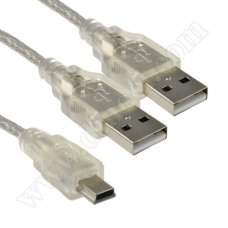 Кабел RoTech, High Quality, USB A(M) - miniUSB B(M), v.2.0, 0.3m